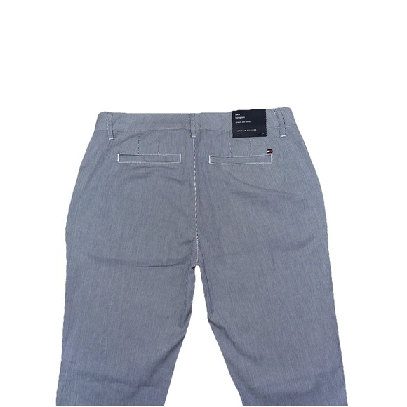 Tommy Hilfiger Hampton Stretch Slim Chino Pants Women's 4 Blue Pinstripe NWT - Picture 10 of 11